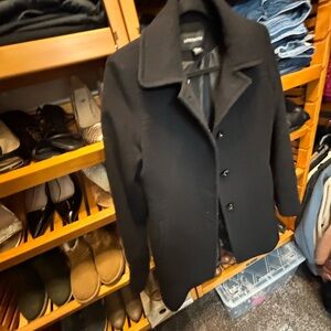 Women’s London Fog Black Pea Coat